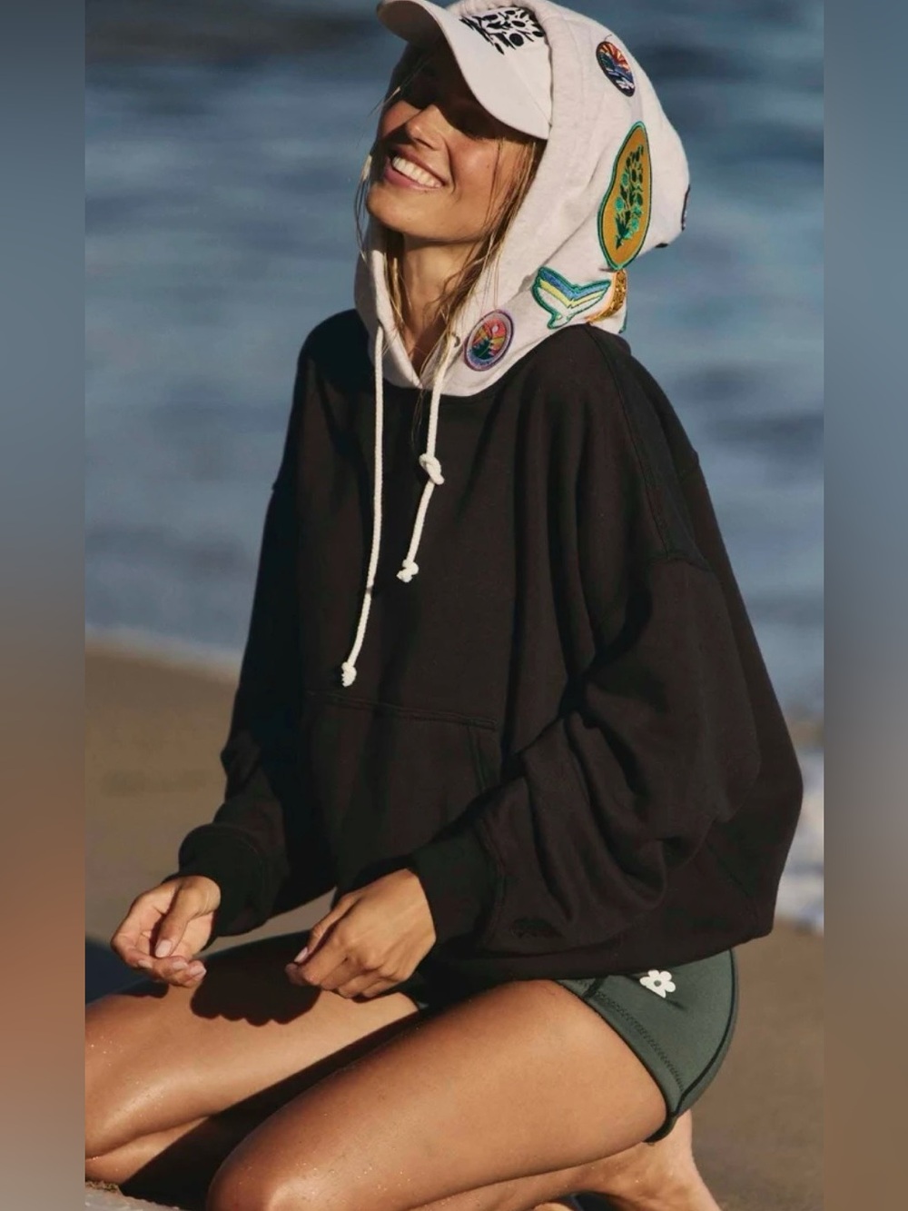 FREE PEOPLE MOVEMENT NEW RELEASE! 
NEW WITH TAGS!  RETROPATCH HOODIE!